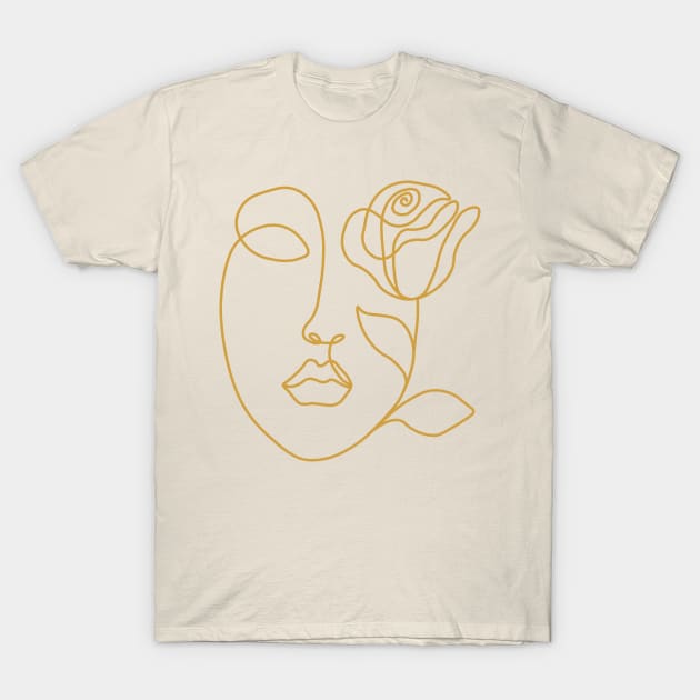 Woman face T-Shirt by FCCT Graphics